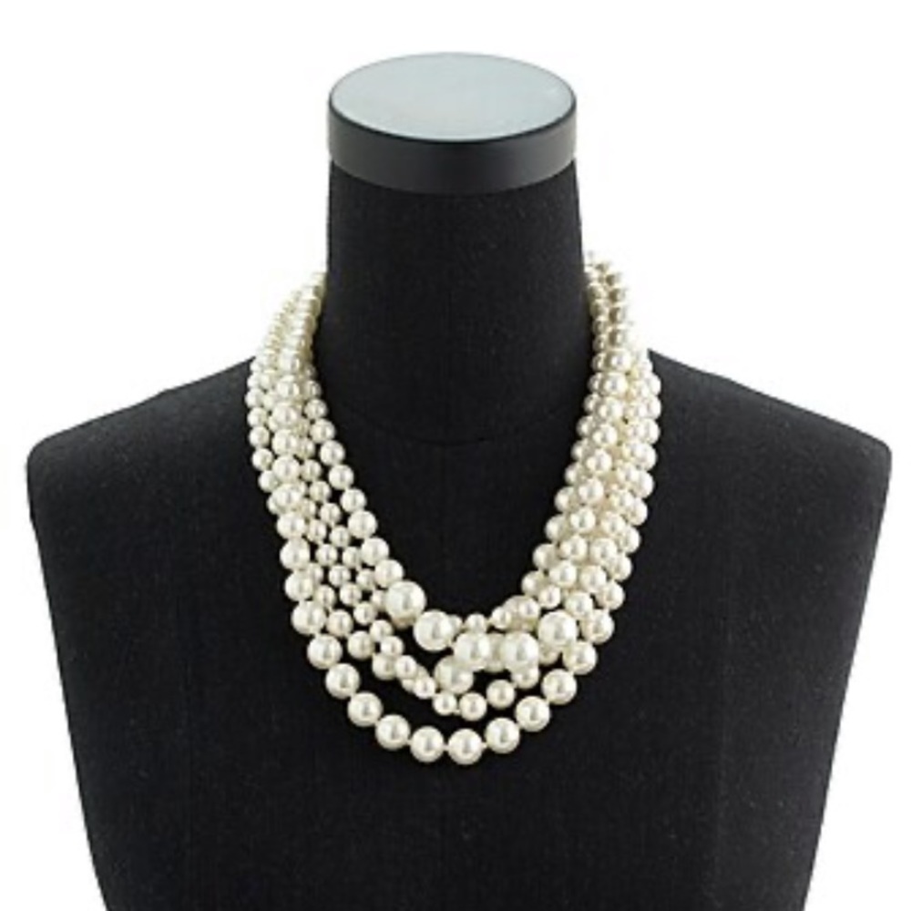 J.Crew Pearl Twisted Hammock Necklace